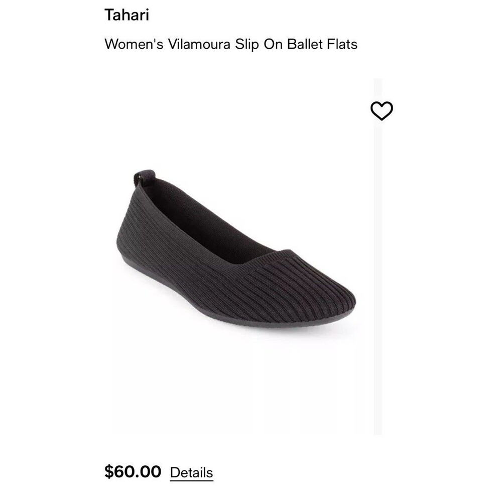 New Tahari Vilamoura Women’s Ballet Slip On Flats Shoes Size 6 $60